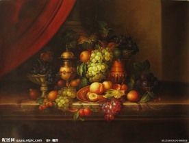 油画水果