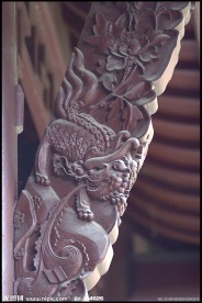 石雕 石柱雕刻 龙纹 麒麟纹