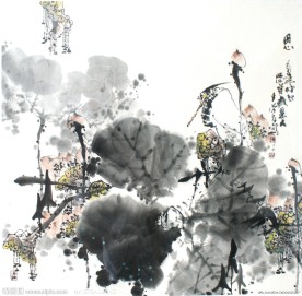 国画 水墨画 冰洁
