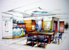 室内设计手绘效果图