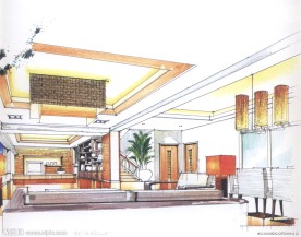 室内设计手绘效果图