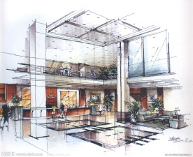 室内设计手绘效果图