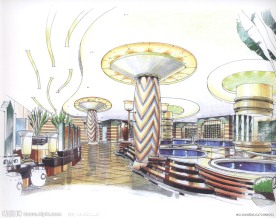 室内设计手绘效果图