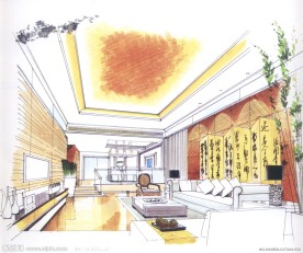 室内设计手绘效果图