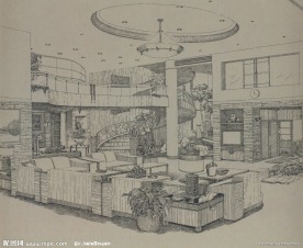 室内设计手绘效果图