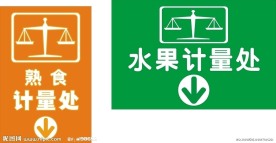 超市VI指示牌
