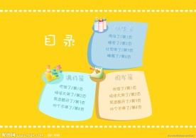 宝宝成长纪录画册目录页