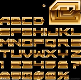 立体字母字体设计