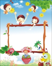 幼儿园公告栏背景
