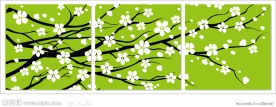 矢量无框画（花）