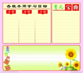 幼儿园展板