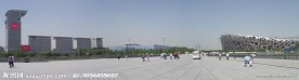 鸟巢水立方全景图