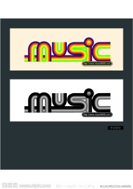 音乐LOGO字体设计