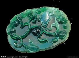 老坑翡翠玉雕挂件精品精雕细琢