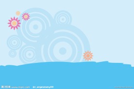 蓝色背景 夏日 台历背景