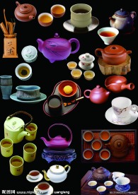 高清PSD分层茶具 茶杯素材
