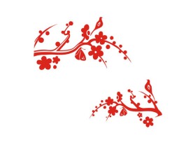 华艺墙贴 腊梅花香