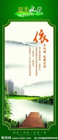 阳光水岸房地产展板