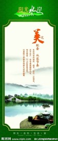 阳光水岸房地产展板