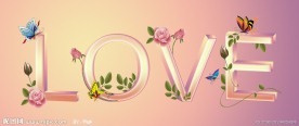 LOVE艺术字