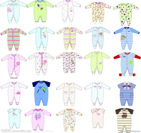 衣服 童装 矢量图