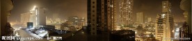 城市夜景 天台车场 天台车展