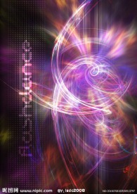 紫色旋转发光底纹