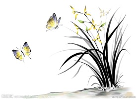 国画兰花