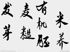 毛笔字