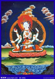 精美唐卡 顶尊胜佛