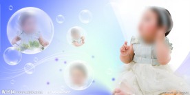泡泡儿童模板