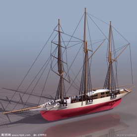 3D帆船模型素材