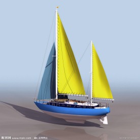 3D精美帆船模型