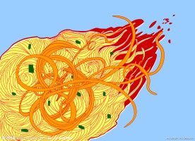 插画 美食