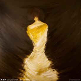 抽象 油画 人物 美女