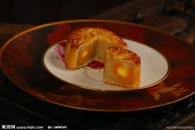 月饼素材双莲蓉