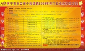 保险公司展板