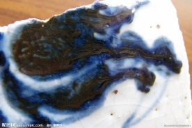 宣德官窑大龙缸青花“宝石蓝”标本