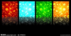 无框画花纹