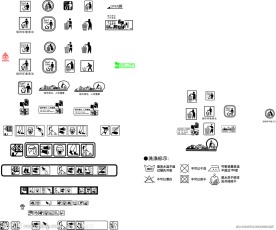 垃圾桶 环保小人 洗涤标示 保持环境清洁