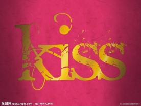 kiss 金属字