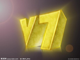 V7 立体字
