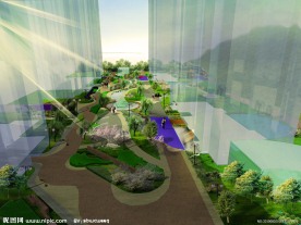 小区环境景观设计效果图