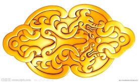 欧式金色花纹