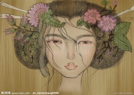 临摹美人