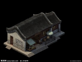3D游戏建筑房子