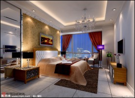 酒店客房效果图