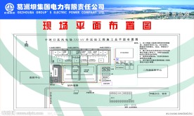 五牌一图 现场平面布置图