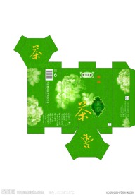 茶包装盒设计绿色
