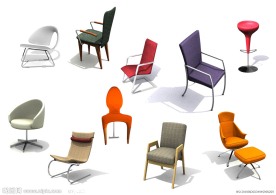 3D模型 时尚椅子